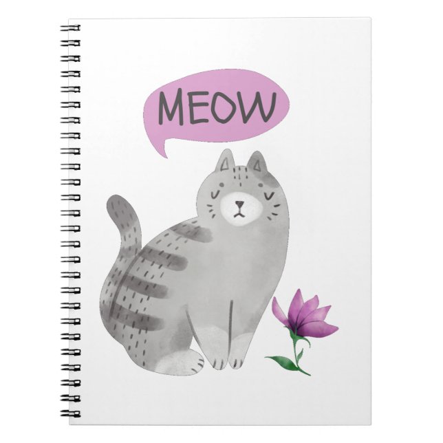 Meow Cat Notebook (Front)