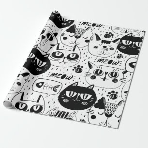 Meow Cat Wrapping Paper