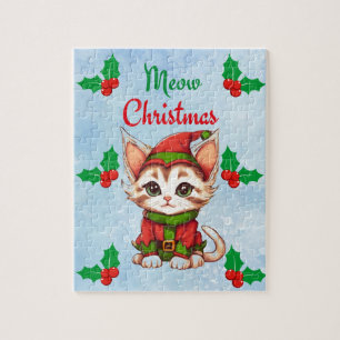 Meow Christmas Jigsaw Puzzle