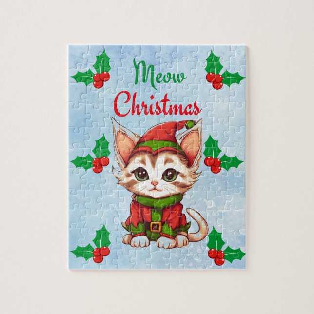 Meow Christmas Jigsaw Puzzle (Vertical)