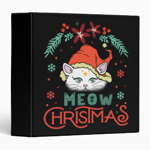 Meow Christmas, Merry Christmas Binder