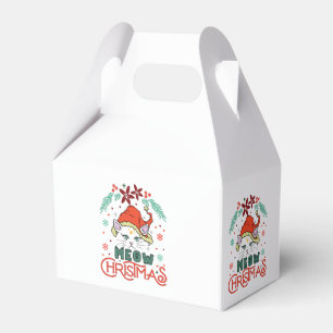 Meow Christmas, Merry Christmas Favor Box