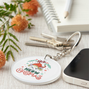Meow Christmas, Merry Christmas Keychain