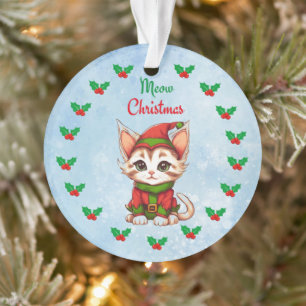 Meow Christmas Ornament