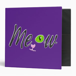 meow - classeur à anneau noir