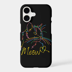 meow colourful cat case for ipone