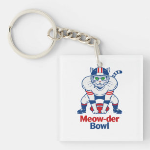 Meow-der Bowl  Keychain