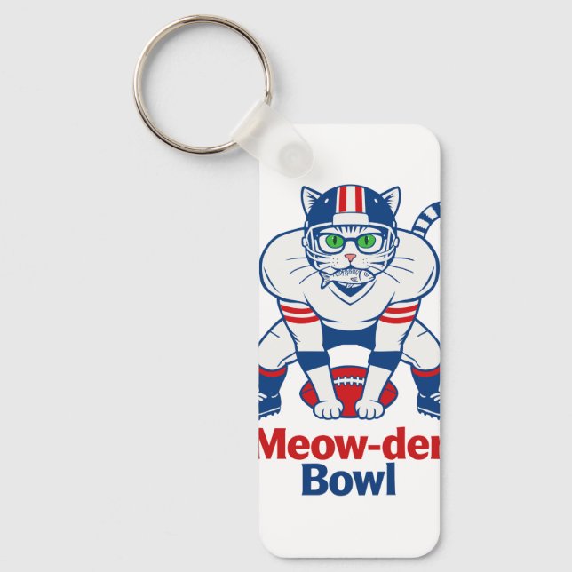 Meow-der Bowl  Keychain (Front)