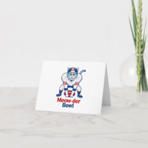 Meow-der Bowl  Thank You Card