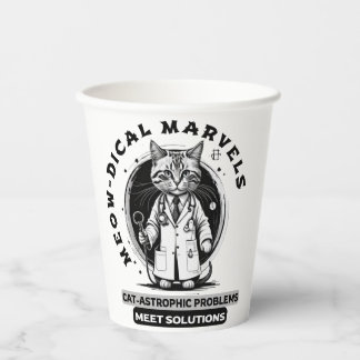 Meow-dical Marvels: Cat-astrophic Problems Paper Cups