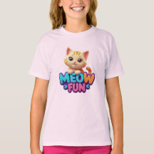 Meow Fun - Sweet Look Cat T-Shirt