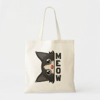 Meow Funny Tuxedo Cat is watching Pun