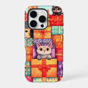 Meow Gift Birthday Tower iPhone 16 Pro Case