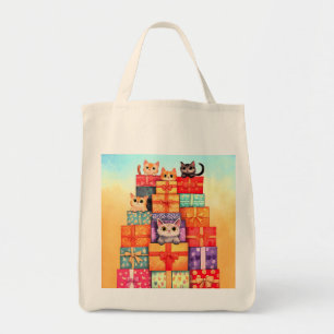 Meow Gift Birthday Tower Tote Bag