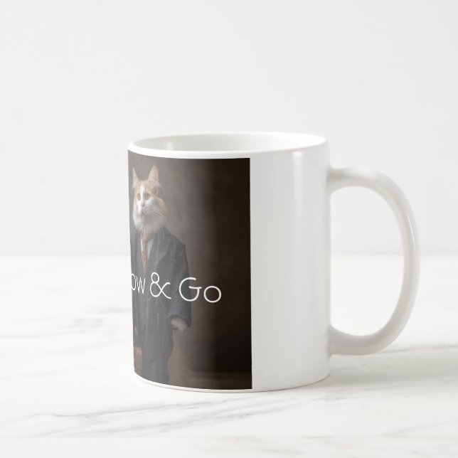 Meow & Go – Funny Travel Cats Mug Description: Sta (Right)