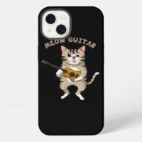 Meow Guitar Cute Cat Playing Guitar Funny Kitties