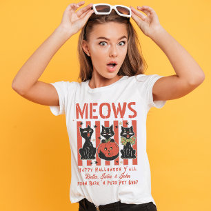 Meow Halloween Black Cat Pet Shop Trick Or Treat Sweatshirt