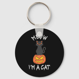 Meow I'm A Cat Cute Halloween Costume For Men Wome Keychain