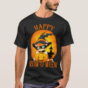 Meow I'm A Cat Happy Halloween Costume Cat Meow Fu T-Shirt