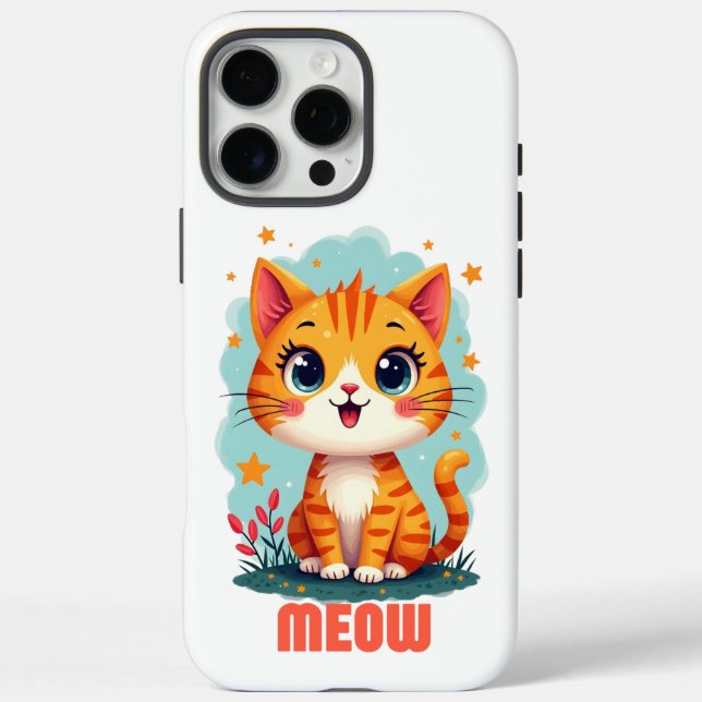 Meow iPhone 16 Pro Max Case-Mate Case-Mate iPhone Case (Back)