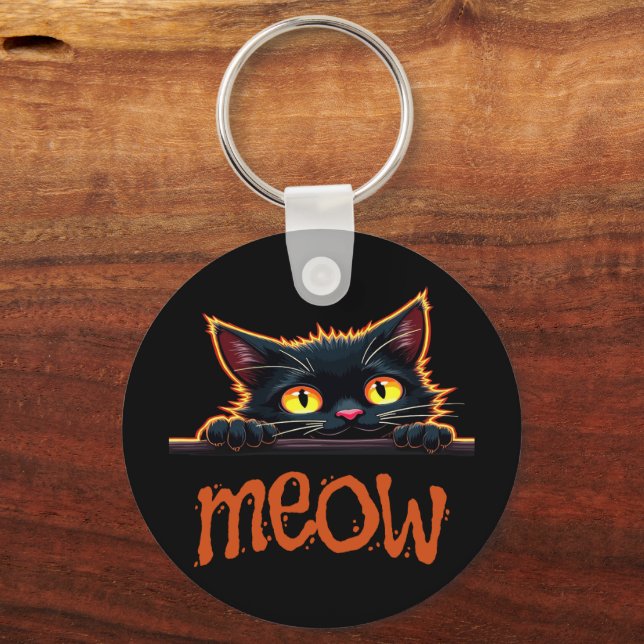 Meow Keychain (Back)