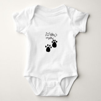 MEOW MEOW CAT LOVERS DESIGN #CatLady #FelineFashio Baby Bodysuit