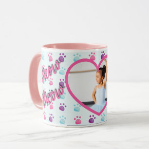 Meow Meow Kitty Cat Personalized Photo Mug