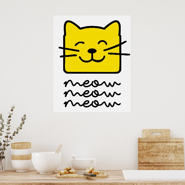 Meow Meow Poster (Kitchen)