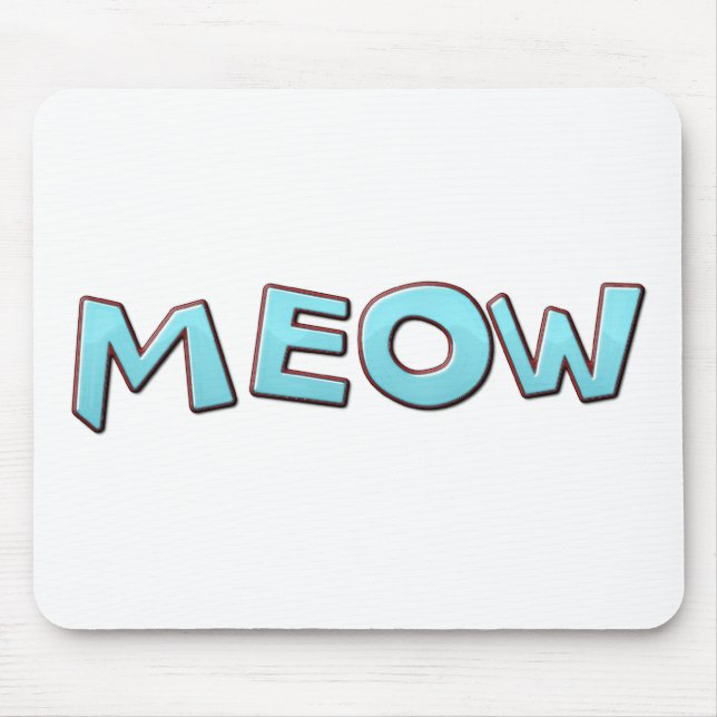 Meow Mouse Pad (Front)