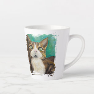 Meow Mug with cat painting