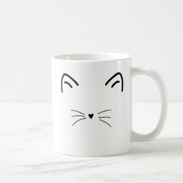 Meow-nificent Cat Mug - left-handed (Right)