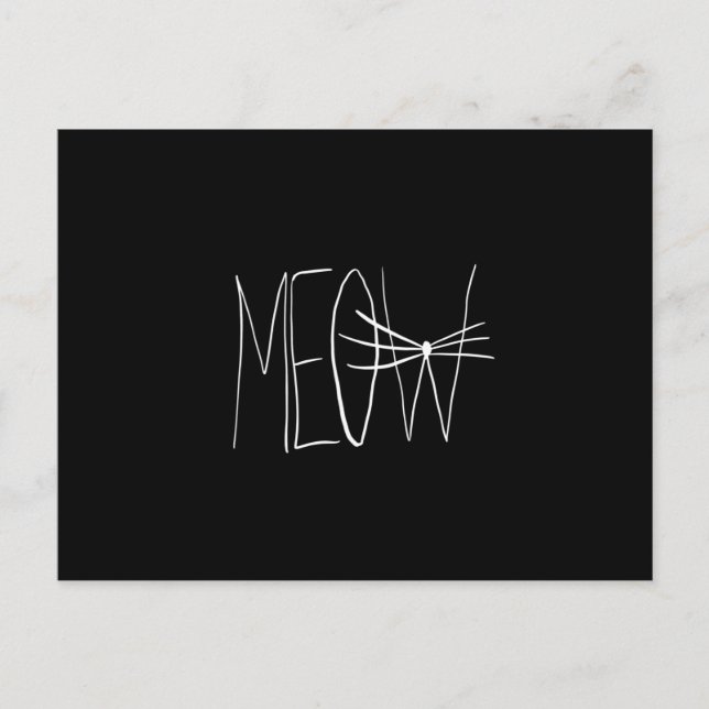 Meow Postcard (Front)