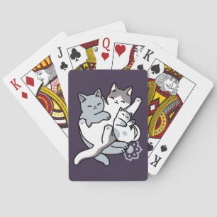 Meow Pounce Snuggle – Cute Sleeping Cats Playing Cards