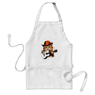 Meow-sic Star Funny Singing Cat Apron
