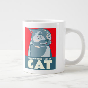 Meow signifie wog en chat citation drôle tasse de 