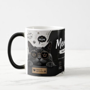 Meow Style Coffee Mug: Less People, More Cats Magic Mug