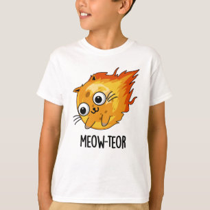 Meow-teor Funny Meteor Pun  T-Shirt