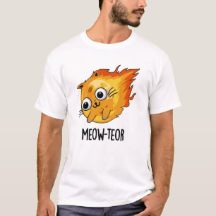 Meow-teor Funny Meteor Pun  T-Shirt