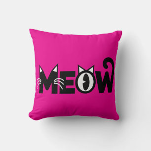 Meow Throw Pillow