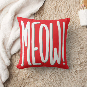 Meow! Throw Pillow