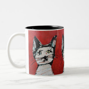 Meow Two-Tone Coffee Mug