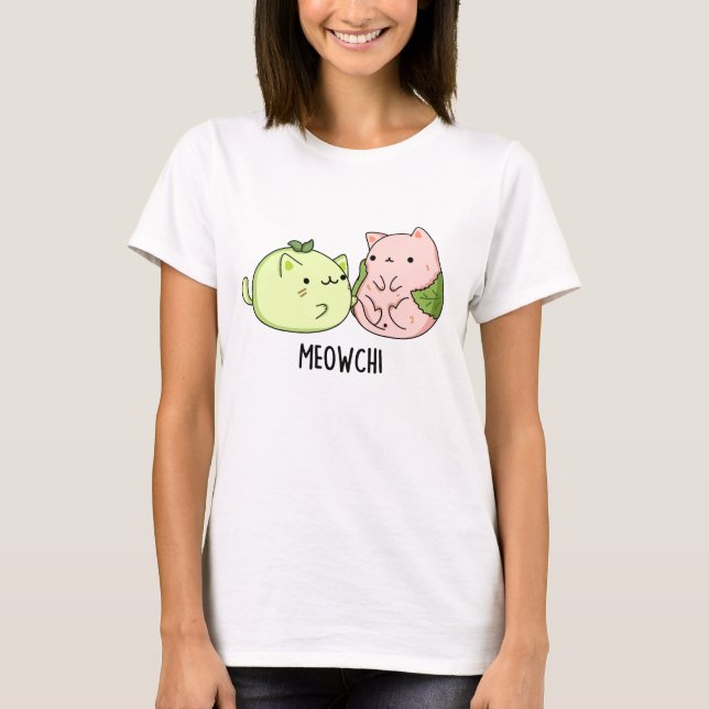Meowchi Funny Mochi Pun  T-Shirt (Front)