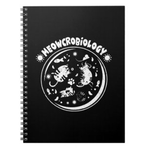 Meowcrobiology Microbiology Cute Kitten Science Notebook