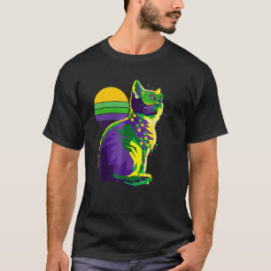 Meowdi Gras Kitten Cat Mardi Gras Festival in New  T-Shirt