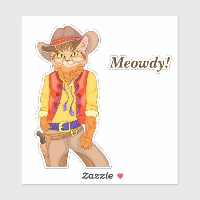 Meowdy! Cat Cowboy (Sheet)