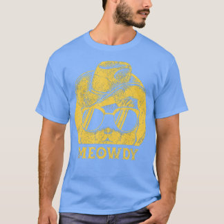 Meowdy Cat Funny Mashup Between Meow and Howdy (4 T-Shirt