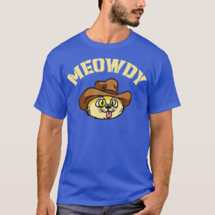 Meowdy Cat Funny Mashup Between Meow and Howdy (8 T-Shirt