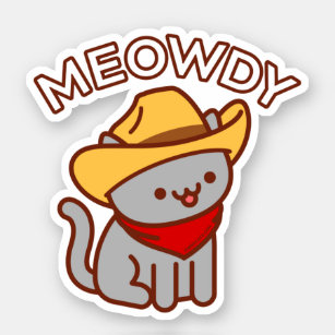 MEOWDY Cat Sticker