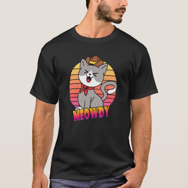 Meowdy Cat T-Shirt (Front)