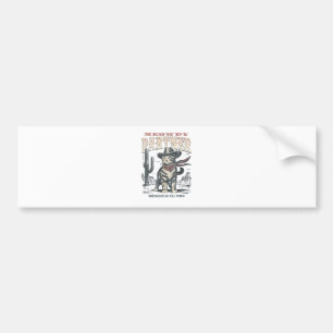 Meowdy Partner Cowboy Cat Bumper Sticker
